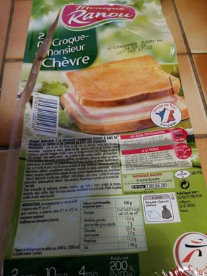 2 Croque-Monsieur Chèvre