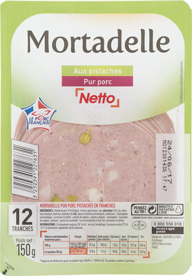Mortadelle aux pistaches 12t 150g