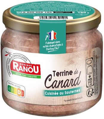 VERRINE Terrine de canard - Cuisinée au Sauternes