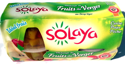 Mélange de fruits du verger au sirop léger