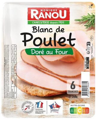 Blanc de poulet sup dore au four 6tr 240g