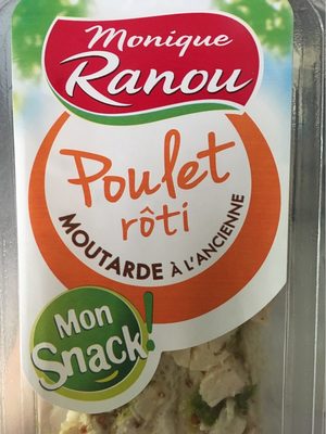 Sandwich sans croute poulet roti moutarde a l'anci, la portion de 140 gr