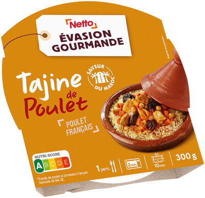 Tajine de poulet - semoule & pruneaux