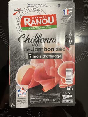 La Chiffonnade, Jambon Sec, La Barquette De 100g