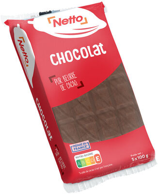 Tablette lot nu chocolat noir - 5x100g