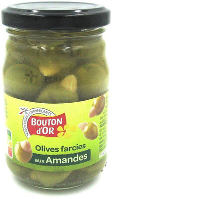Bocal 21 cl d'olives farcies aux amandes - 120 g