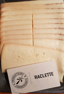 Raclette au lait pasteurisé en tranches, nature