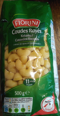 Coudes Rayés (Pâtes de qualité supérieure)