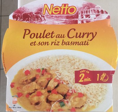 Poulet au Curry et son riz basmati