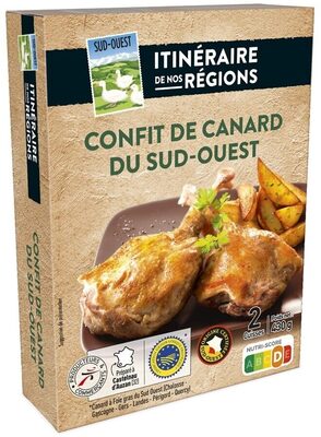 CUISSES DE CANARD DU SUD OUEST IGP CONFITES - 430g