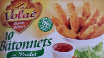 10 bâtonnets de poulet