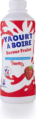 Yaourt à boire fraise
