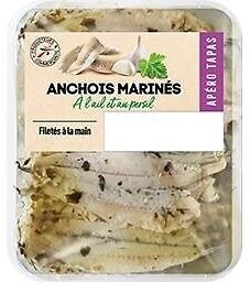 Anchois marines a l'ail et au persil 150g