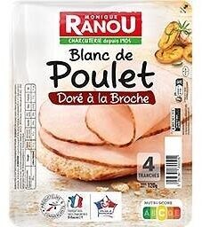 BLANC DE POULET SUP A LA BROCHE 4Tr 120g