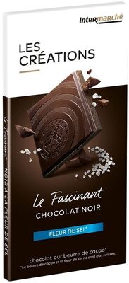 Tablette dégustation chocolat noir fleur de sel - 100g