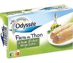 Filets de thon à l'huile d'olive vierge extra 115g 81g (1/6 club)