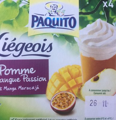 Liégeois pomme mangue passion 4 x 100 g
