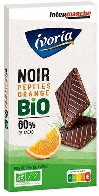 Tablette BIO dégustation - Chocolat noir saveur orange - 100g