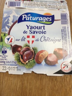 Yaourt de Savoie sur lit de Châtaigne