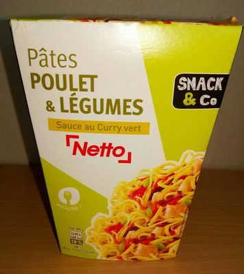 Pâtes poulet et légumes