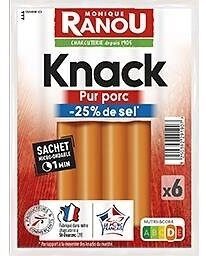 KNACK PORC TSR x6 210g RANOU