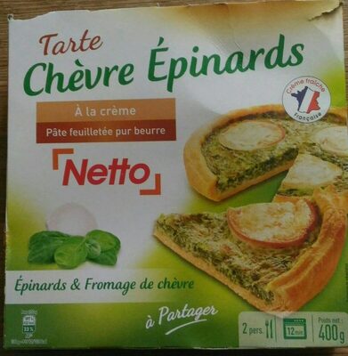 Tarte chevre epinards - 400g