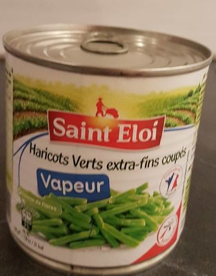 Haricots verts extra fins coupés vapeur 225 g net égoutté