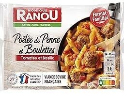 Poelee penne et boulettes au bœuf 900g ranou