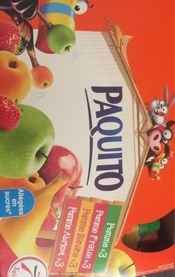 Paquito Assortiment de compotes les 12 gourdes de 90 g