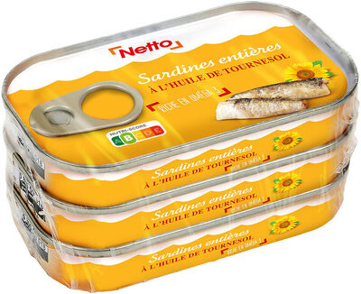 Sardines à l'huile de tournesol 3x135g (1/5)