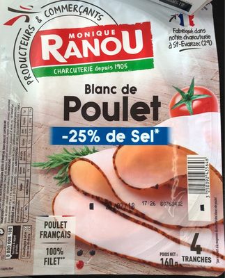 Blanc de poulet -25% de sel