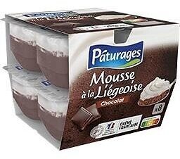 Mousse liegeoise chocolat 8x80g