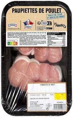 PAUPIETTES DE POULET x4 - 520g PF