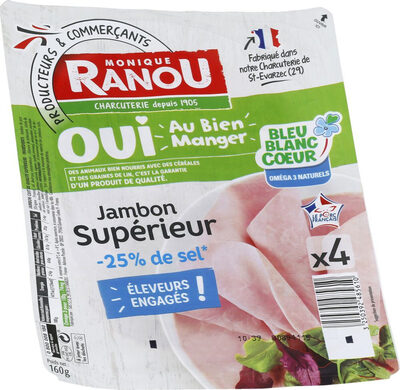 Jambon supérieur  - 25% de sel