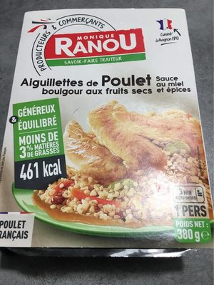 Aiguillettes de poulet Boulgour aux fruits secs Sauce au miel et épices