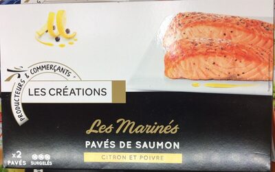 Pavés de saumon marinés citron et poivre