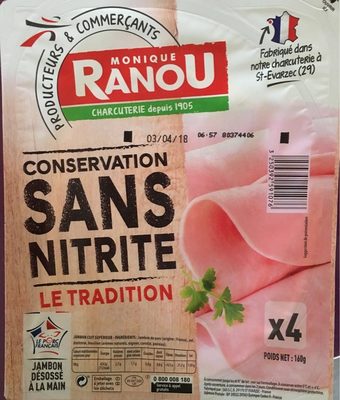Jambon désossé à la main (sans nitrite)