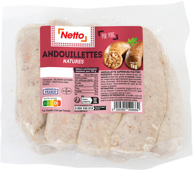 ANDOUILLETTES SUP X8 1kg NETTO Massif TRAD (SAISONNIER Avril à septembre)