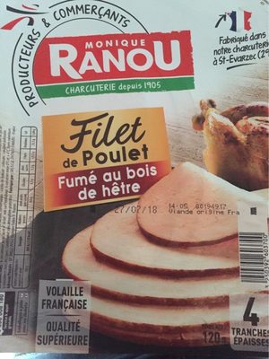 Filet de poulet fumé au bois de hetre