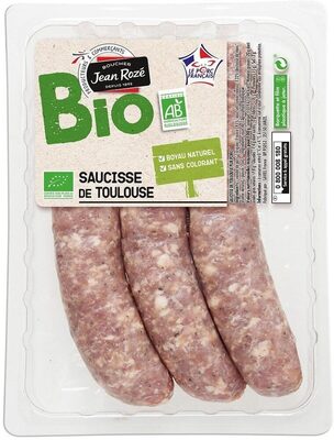 Saucisse de Toulouse Biologiques x3 375g