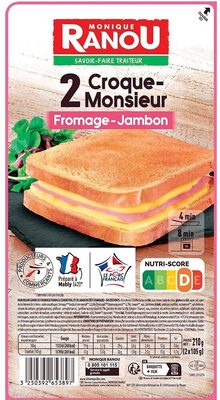 Croque monsieur jambon fromage