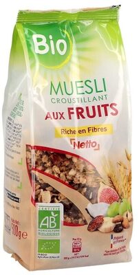 Muesli croustillant aux fruits BIO - 500g