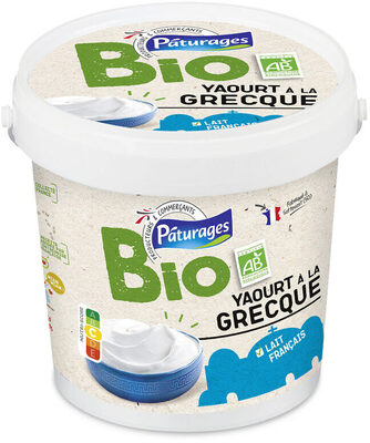 Yaourt a la grecque nature bio pot 500g