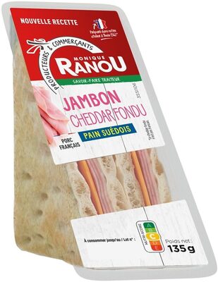 Sandwich Pain Suédois - Jambon Cheddar - 135g