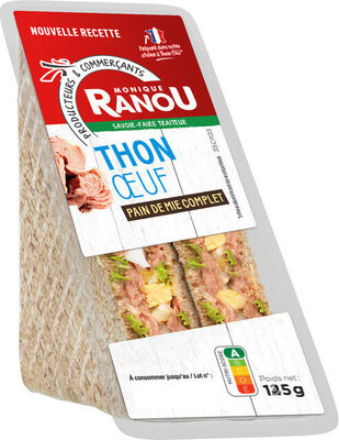 Sandwich - thon oeuf  - pain complet