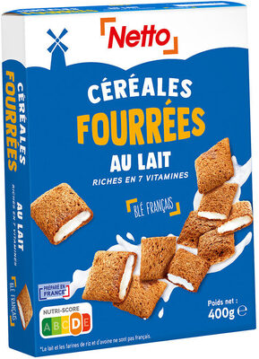 Céréales fourrées au lait 400g