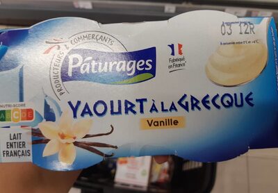 Yaourt a la grecque vanille 4x150g