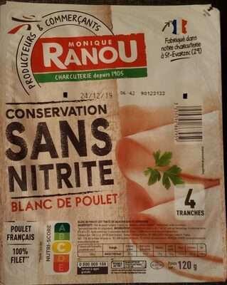 Blanc de poulet csn sa sogm 4t 120g