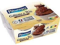 Gâteau de riz au chocolat 4x100g