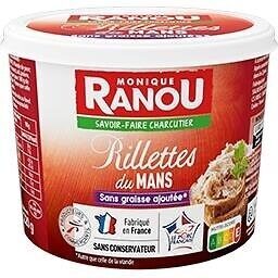 Rillettes du mans sans graisse ajoutee 220g